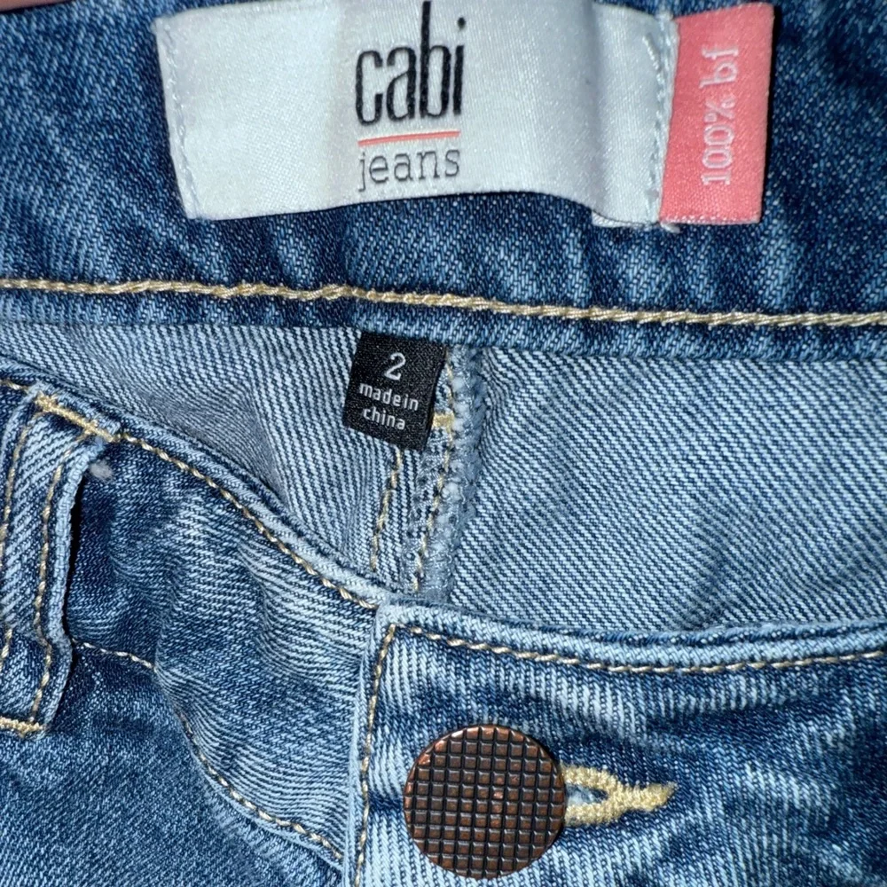 CAbi Blue Boyfriend Jeans Distressed Style